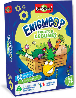 Bioviva - Jeux de société fabriqués en France Enigmes - Fruits et Légumes