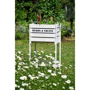 dobar Hochbeet »Obstkiste«, BxTxH: 49x42x90 cm weiss