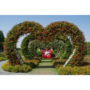 Papermoon Fototapete »BLUMEN GARTEN-NATUR ROSEN BLUME PFLANZEN BÄUME DEKO XXL« bunt  B/L: 4,50 m x 2,80 m