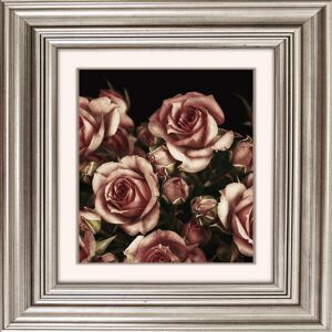 queence Acrylglasbild »Rosen Blüten« bunt Größe