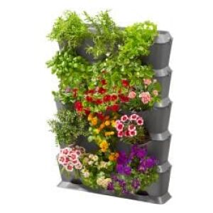 Gardena NatureUp! Set Vertikal mit Bewässer 13151-20 / grau, 5 Reihen, für 15 Pflanzen - Thema: Pflanzsystem