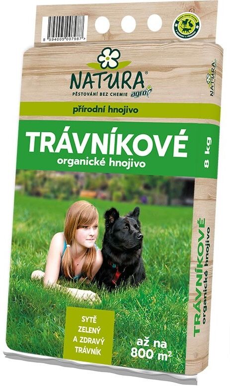 AGRO CS NATURA Organické trávníkové hnojivo 8 kg