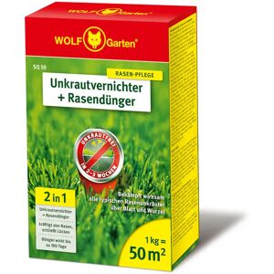 WOLF-Garten - 2-in-1: Unkrautvernichter plus Rasendünger SQ 50