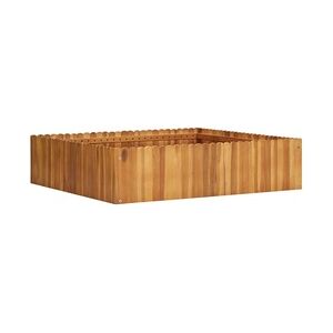 vidaXL Garten-Hochbeet 100 x 100 x 25 cm Massivholz Akazie