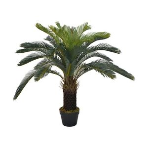 vidaXL Künstliche Pflanze Cycas-Palme mit Topf Grün 90 cm