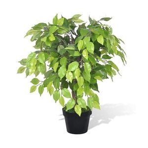 vidaXL Künstlicher Zwerg-Ficus mit Topf 60 cm