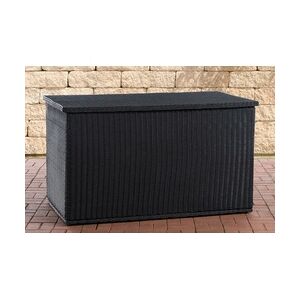 CLP Auflagenbox Comfy 150 - 5mm Polyrattan – schwarz