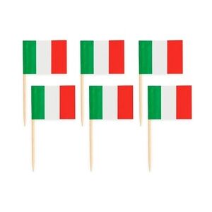 50 Flaggen Deko Picker Italien grün weiß rot