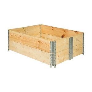 tectake Hochbeet aus Holz 120 x 80 x 19 cm