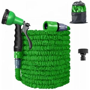 MUMU 50 Fuß Gartenschlauch, erweiterbarer Gartenschlauch, flexibler, knickfreier Gartenschlauch, dreifacher Latexkern mit 8-Funktions-Sprühdüse, besonders