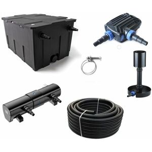 Aquaristikwelt24 - Kammerfilter Set CBF-550 70W Eco Pumpe Schlauch 72 Watt-UV-Klärer bis 60.000l Nr.77