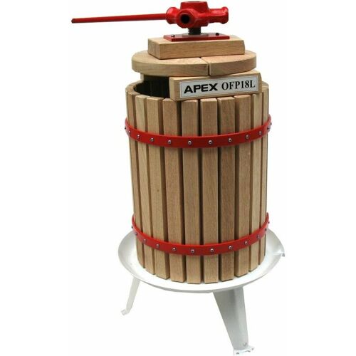 Apex Obstpresse 18 Ltr incl 2 x Netz Maischepresse 55322 Weinpresse Apfelpresse Saft