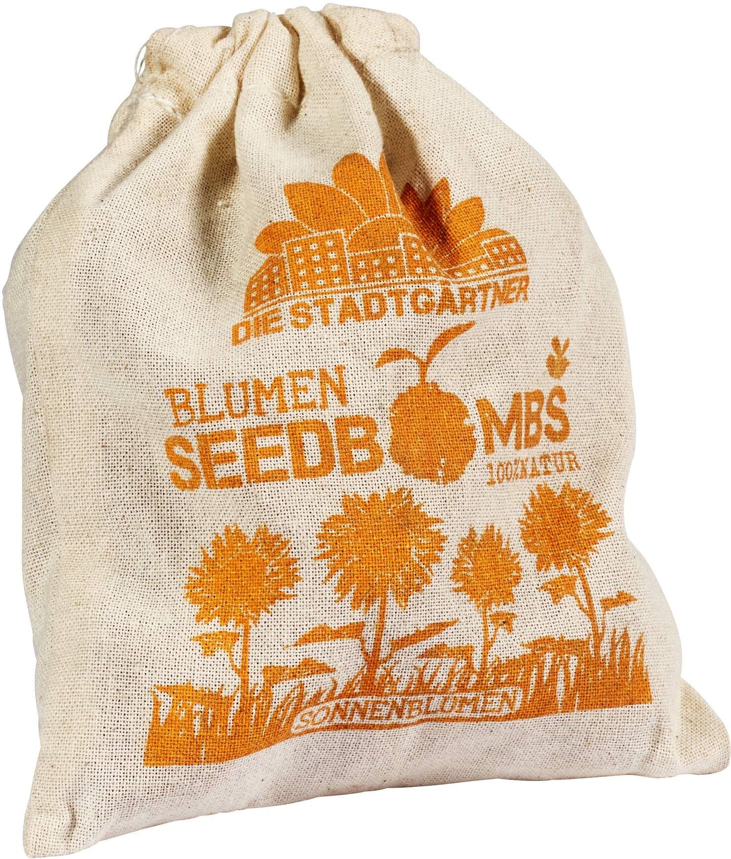 Die Stadtgärtner SEEDBOMBS 8ER JUTEBEUTEL - Outdoor-Spiele Nachhaltige Produkte - beige-sand