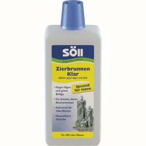 Söll GmbH Söll ZierbrunnenKlar, Bekämpft Algen und grüne Beläge effektiv und beseitigt unangenehme Gerüche, 500 ml - Flasche