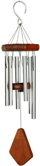 ART Bizniz windspiel 45 cm Aluminium/Holz silber