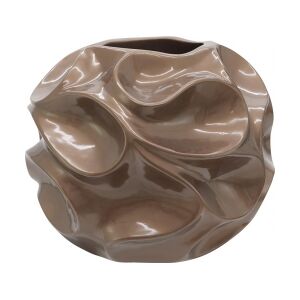 Europalms Design pot BUBBLE-35, brown TILBUD NU gryde boble brun