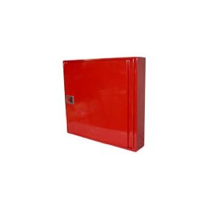 FALCK TEKNIK Falck slangeskab 795x795x110mm - Rød Ral 3000. 30m 3/4'' slange. 3SW m/vinde på svingarm