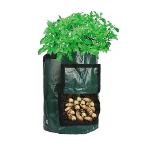 2-pak voksepose voksepose vækstboks mørkegrøn mørkegrøn 10 gallon 35*45 cm