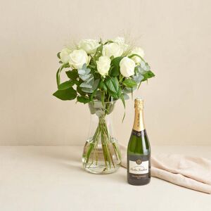 Interflora De hvide roser med Nicolas Feuillatte, Sélection Brut, Champagne