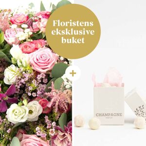 Interflora Floristens eksklusive buket med champagnetrøfler