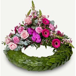 Interflora Krans med dekoration i klassisk stil - pink