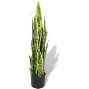 vidaXL kunstig sansevieria-plante med urtepotte 90 cm Grøn