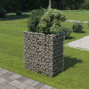 vidaXL gabion-højbed 90x50x100 cm galvaniseret stål