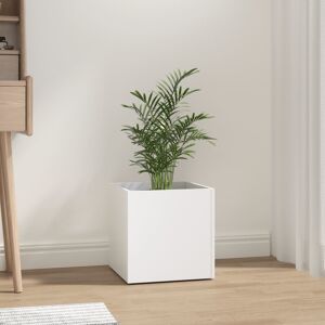 vidaXL plantekasse 40x40x40 cm konstrueret træ hvid