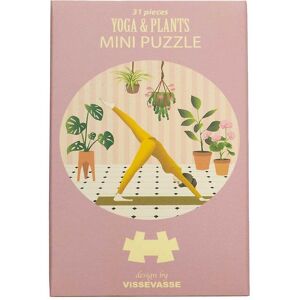 Vissevasse Puslespil - Mini - 11x11 Cm - Yoga & Plants - Vissevasse - Onesize - Puslespil