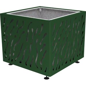 PROCITY Jardinera VENEDIG, H x A x P 870 x 990 x 990 mm, verde musgo