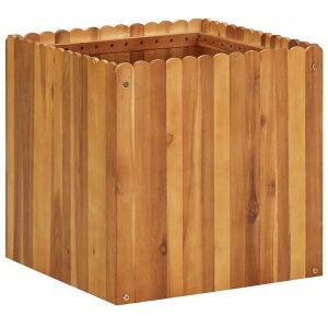 vidaXL Arriate De Madera Maciza De Acacia 50x50x50 Cm