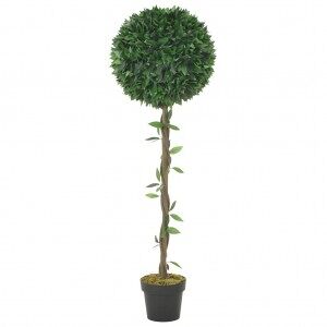 vidaXL Planta Artificial árbol De Laurel Con Macetero Verde 130 Cm