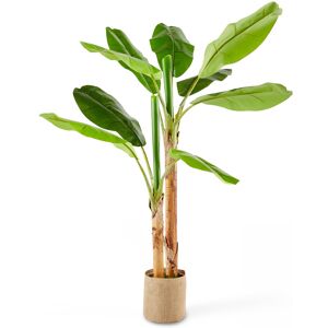 Oviala Planta artificial en maceta de banano de 180 cm