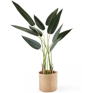 Oviala Planta artificial en maceta strelitzia de 90 cm