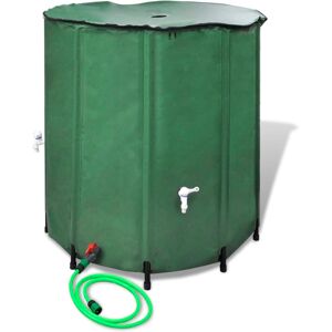 vidaXL Tanque de agua de lluvia plegable 500 L