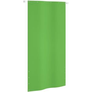 vidaXL Toldo pantalla para balcón tela oxford verde claro 120x240 cm