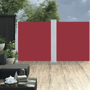 vidaXL Toldo lateral retráctil rojo 140x600 cm