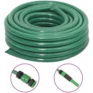 vidaXL Manguera de jardín con accesorios PVC verde 0,75