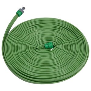 vidaXL Manguera de riego 3 tubos PVC verde 22,5 m