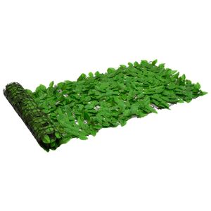 vidaXL Pantalla de balcón de hojas verde 200x75 cm