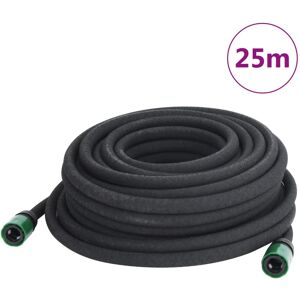 vidaXL Manguera porosa para jardín caucho negro 16 mm 25 m