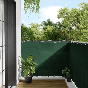 vidaXL Pantalla de balcón 100% poliéster Oxford verde 120x1000 cm