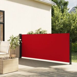 vidaXL Toldo lateral retráctil rojo 140x500 cm