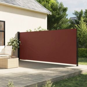 vidaXL Toldo lateral retráctil marrón 180x500 cm