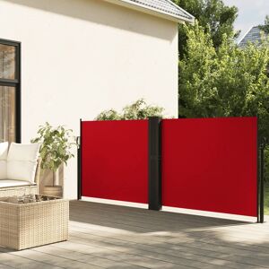 vidaXL Toldo lateral retráctil rojo 140x1000 cm