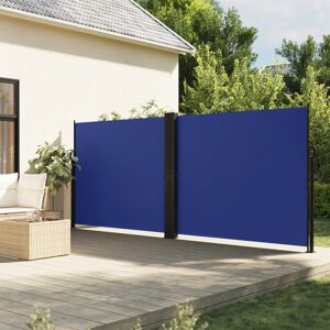 vidaXL Toldo lateral retráctil azul 180x1000 cm