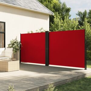 vidaXL Toldo lateral retráctil rojo 180x1000 cm