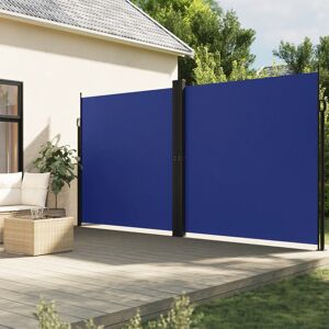 vidaXL Toldo lateral retráctil azul 200x1000 cm