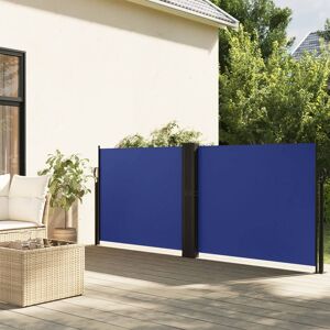 vidaXL Toldo lateral retráctil azul 140x1200 cm