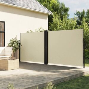 vidaXL Toldo lateral retráctil crema 180x1200 cm